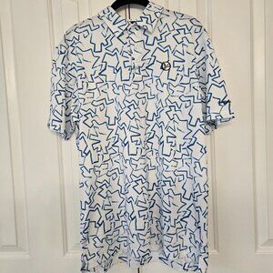 Dunning Golf Performance Halo White Cool Max Polyester Polo Shirt